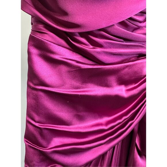 ZUHAIR MURAD Off-the-shoulder draped satin long dress Size 34 (2) $4050 - Picture 6 of 15